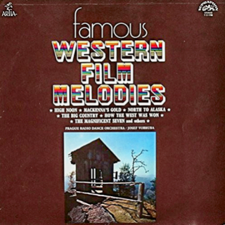 Prague Radio Dance Orchestra / Josef Vobruba – Famous Western Film Melodies 1975 VG, VYPRANÁ Vinyl (LP)