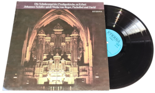 Johannes Schäfer, Reger, Pachelbel, David – Die Schukeorgel Der Predigerkirche Zu Erfurt - Johannes Schäfer Spielt Werke Von Reger, Pachelbel Und David 1984 EX, Vinyl (LP)
