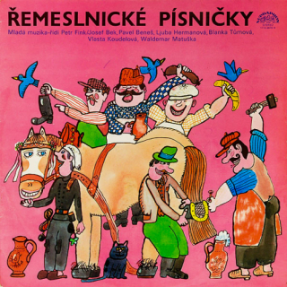 Mladá Muzika - Řídí Petr Fink / Josef Bek, Pavel Beneš, Ljuba Hermanová, Blanka Tůmová, Vlasta Koudelová, Waldemar Matuška – Řemeslnické Pĺsničky 1980 EX, VYPRANÁ Vinyl (LP)