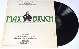 Max Bruch - Salvatore Accardo, Gewandhausorchester Leipzig, Kurt Masur – Serenade Op. 75 / In Memoriam Op. 65 1980 EX, Vinyl (LP)