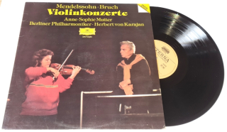 Mendelssohn • Bruch, Anne-Sophie Mutter, Berliner Philharmoniker, Herbert von Karajan – Violinkonzerte 1987 EX-, Vinyl (LP)