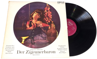 Johann Strauss, Elisabeth Ebert, Friederike Apelt, Martin Ritzmann, Karl-Friedrich Hölzke, Hans Krämer, Rundfunkchor Leipzig, Rundfunk-Sinfonie-Orchester Leipzig , Dirigent: Heinz Rögner – Der Zigeunerbaron (Querschnitt) 1970 VG-, Vinyl (LP)