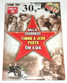 Hallo, soudruzi!, Timur a jeho parta, Čuk a Gek, 3 x DVD (nerozbalené)