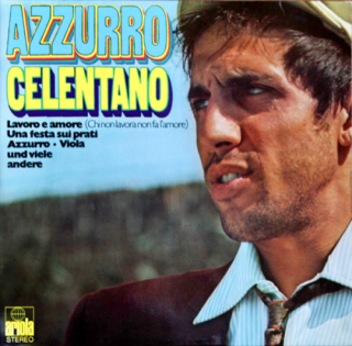 Adriano Celentano – Azzurro 1971 VG-, VYPRANÉ Vinyl (2LP)