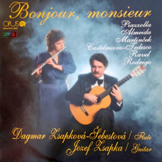 Dagmar Zsapková-Šebestová, Jozef Zsapka – Bonjour, Monsieur 1989 EX, VYPRANÁ Vinyl (LP)