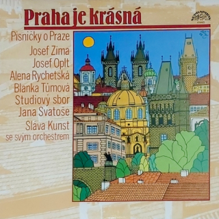 Praha je krásná - Písničky o Praze 1990 NM, VYPRANÁ Vinyl (LP)