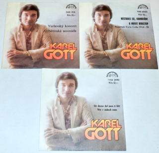 Karel Gott, Set 3 x Vinyl 7" Single