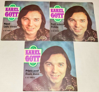 Karel Gott, Set 3 x Vinyl 7" Single