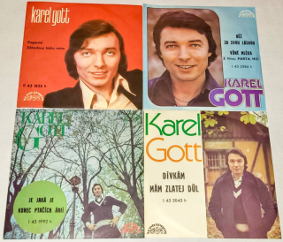 Karel Gott, Set 4 x Vinyl 7" Single