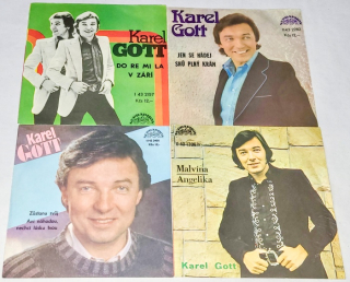 Karel Gott, Set 4 x Vinyl 7" Single