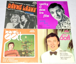 Karel Gott, Set 4 x Vinyl 7" Single