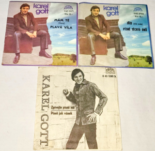 Karel Gott, Set 3 x Vinyl 7" Single