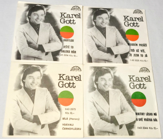 Karel Gott, Set 4 x Vinyl 7" Single