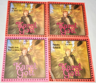 Karel Gott, Set 4 x Vinyl 7" Single