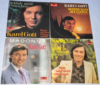 Karel Gott, Set 4 x Vinyl 7" Single