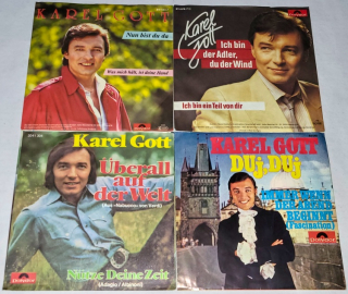 Karel Gott, Set 4 x Vinyl 7" Single