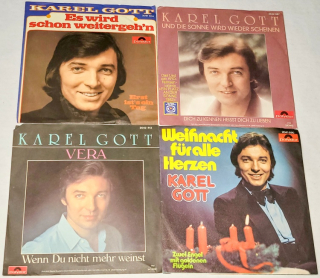 Karel Gott, Set 4 x Vinyl 7" Single