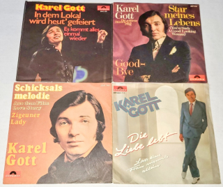 Karel Gott, Set 4 x Vinyl 7" Single