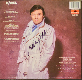 Karel Gott – Karel 1984 EX, VYPRANÁ Vinyl (LP) autogram, podpis