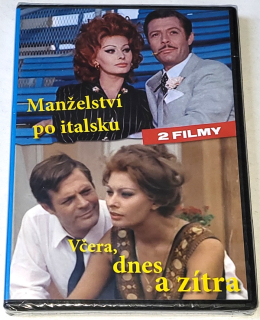 Manželství po italsku (1964) a Včera, dnes a zítra (1963) DVD, nerozbalené