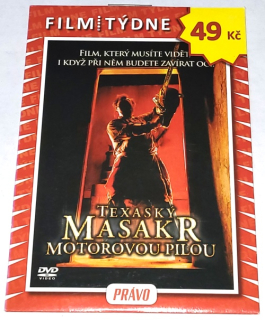 Texaský masakr motorovou pilou 2003 DVD, nerozbalené