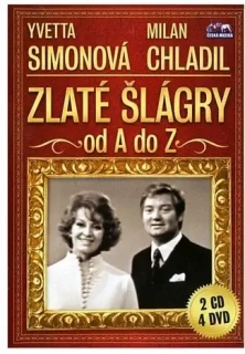 Zlaté šlágry od A do Z - Yvetta Simonová, Milan Chladil 4DVD + 2CD (nerozbalené)
