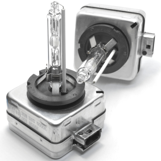 Flyseen Náhradní výbojky D1S - 6000K 2ks (pár) kovové úchyty (2 x výbojka)