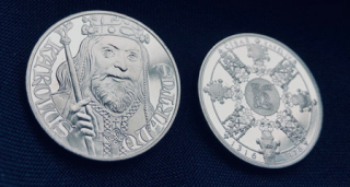 Pamětní mince - medaile Karel IV. Sada