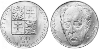 Ag 100 Koruna 1990, Bohuslav Martinů mince
