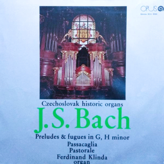 Johann Sebastian Bach, Ferdinand Klinda – Preludes & Fugues In G, H Minor 1973 VG Vinyl (LP)