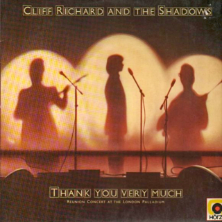 Cliff Richard And The Shadows – Thank You Very Much (Reunion Concert At The London Palladium) 1979 EX, VYPRANÁ Vinyl (LP)