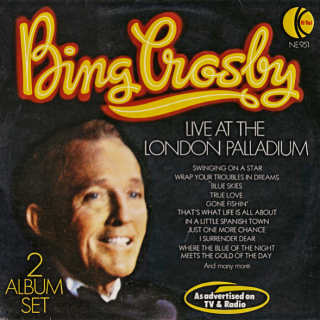 Bing Crosby – Bing Recorded Live At The London Palladium 1976 EX, VYPRANÉ Vinyl (2LP)