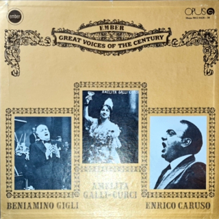 Enrico Caruso, Amelita Galli-Curci, Beniamino Gigli – Great Voices Of The Century 1976 VG, VYPRANÉ Vinyl (Box Set 3LP)