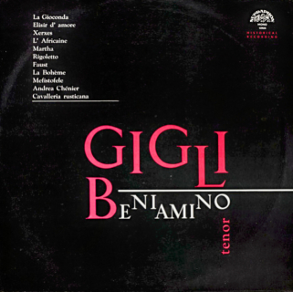 Beniamino Gigli – Recital 1988 EX, VYPRANÁ Vinyl (LP)
