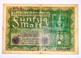 50 Mark 1919 - Německo, bankovka
