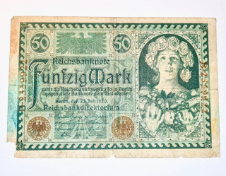 50 Mark 1920 - Německo, bankovka