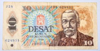 10 Korun 1986 - ČESKOSLOVENSKO, bankovka